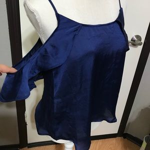 Satin off the shoulder top